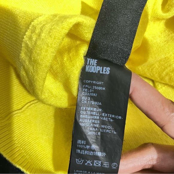 COPY - The Kooples yellow wool sweater size 3 or M pre owned:Box L04: - Picture 8 of 14